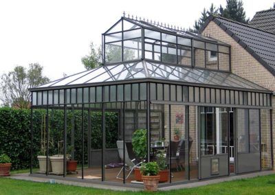 decorar con invernaderos de cristal