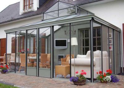 decorar con invernaderos de cristal