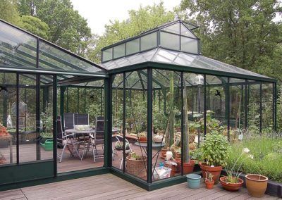 decorar con invernaderos de cristal
