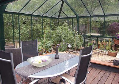 decorar con invernaderos de cristal