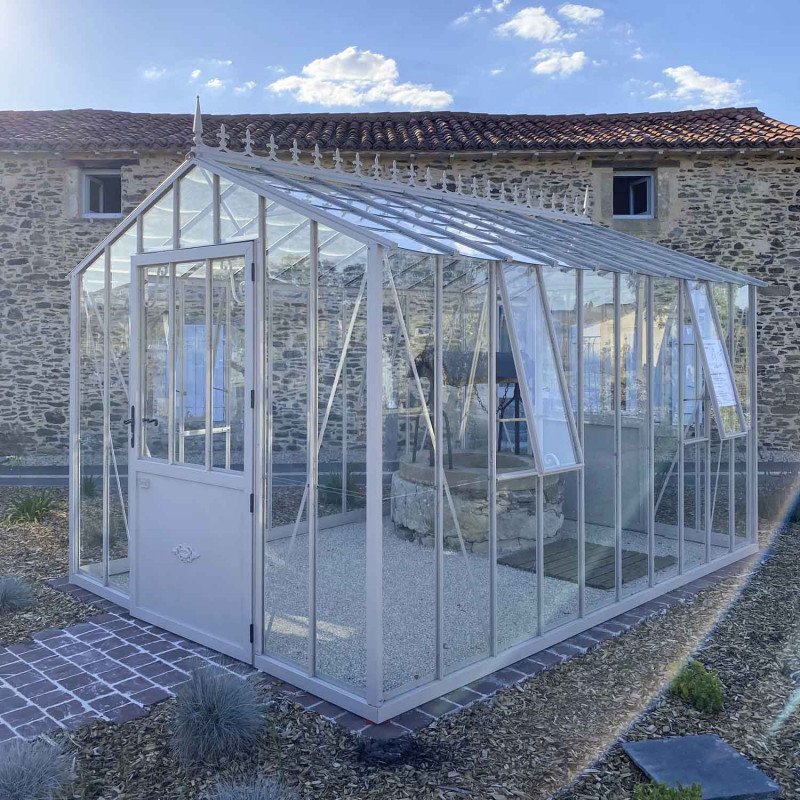 Invernadero auténtico, de 2,75 m de ancho, sobre una base de aluminio. - Imagen 2