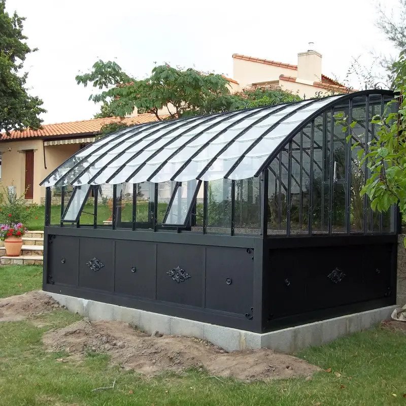 Invernadero Versalles, de 2,80 m de ancho, sobre una base de aluminio. - Imagen 3