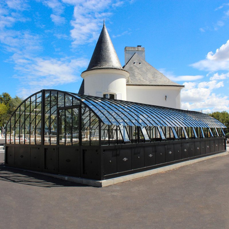 Invernadero de Antaño Amboise, de 5,60 m de ancho, sobre base de aluminio. - Imagen 14