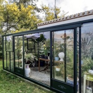 Invernadero Azura LUXIA Adosado Retro de 3,06 m de ancho